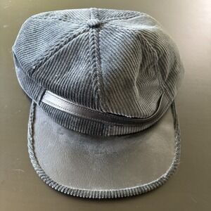 Vintage‎ Paramount Hats USA Made Corduroy Railroad Hat Black SZ Large USA